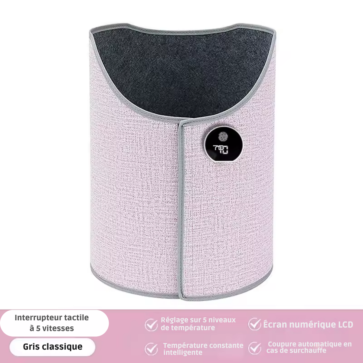 Electric Leg Warmer with Adjustable Fit and Massage Feature