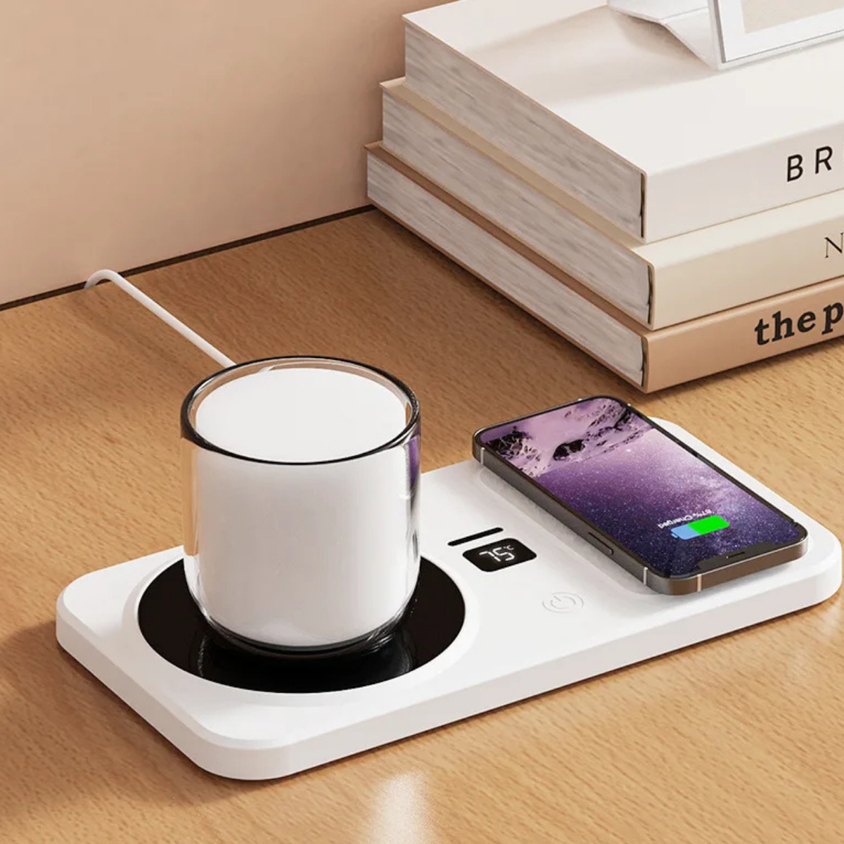 Wireless Charging Cup Warmer Stand