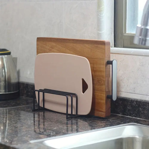 Stylish Storage Rack for Cutting Boards and More