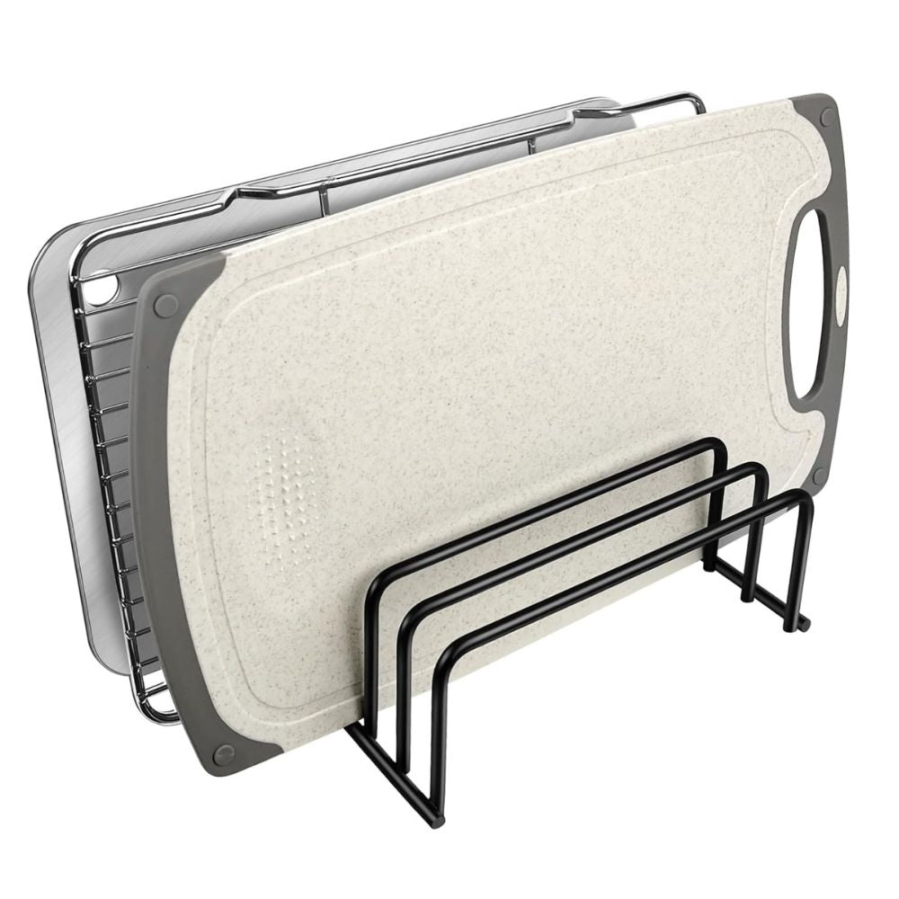 Stylish Storage Rack for Cutting Boards and More