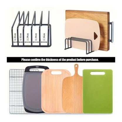 Stylish Storage Rack for Cutting Boards and More