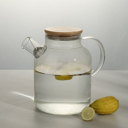 Borosilicate Glass Teapot – Stylish Design & Compatible with Stovetop