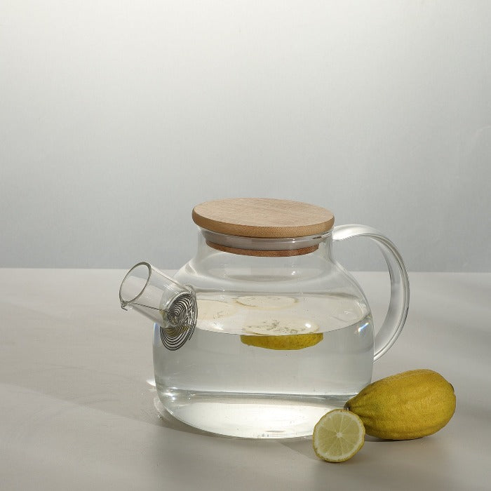 Borosilicate Glass Teapot – Stylish Design & Compatible with Stovetop