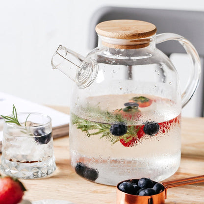 Borosilicate Glass Teapot – Stylish Design & Compatible with Stovetop