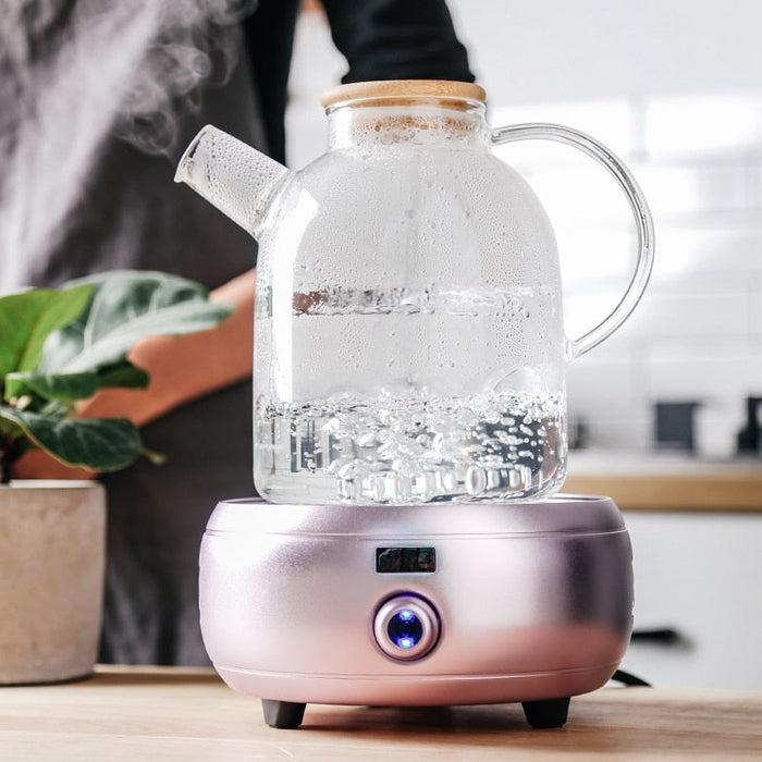 Borosilicate Glass Teapot – Stylish Design & Compatible with Stovetop