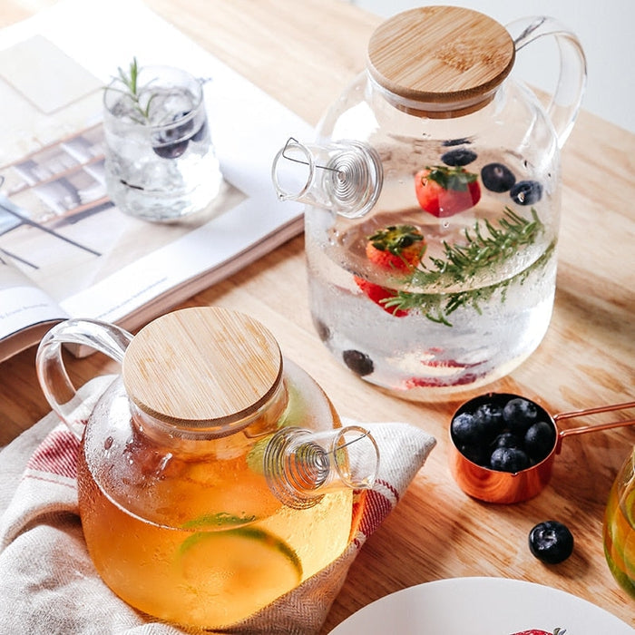 Borosilicate Glass Teapot – Stylish Design & Compatible with Stovetop