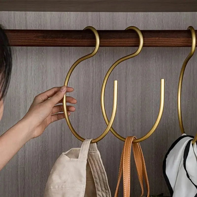 S-Shaped Metal Hangers (Set of 5) for Space Optimization