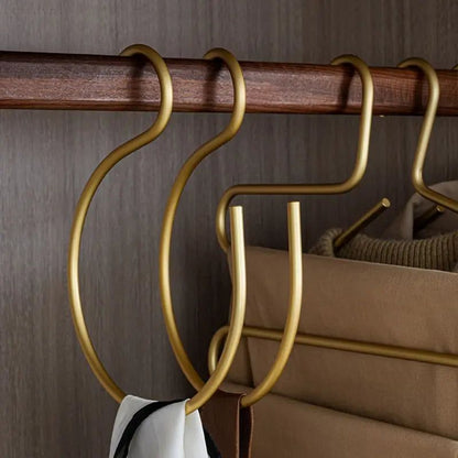 S-Shaped Metal Hangers (Set of 5) for Space Optimization