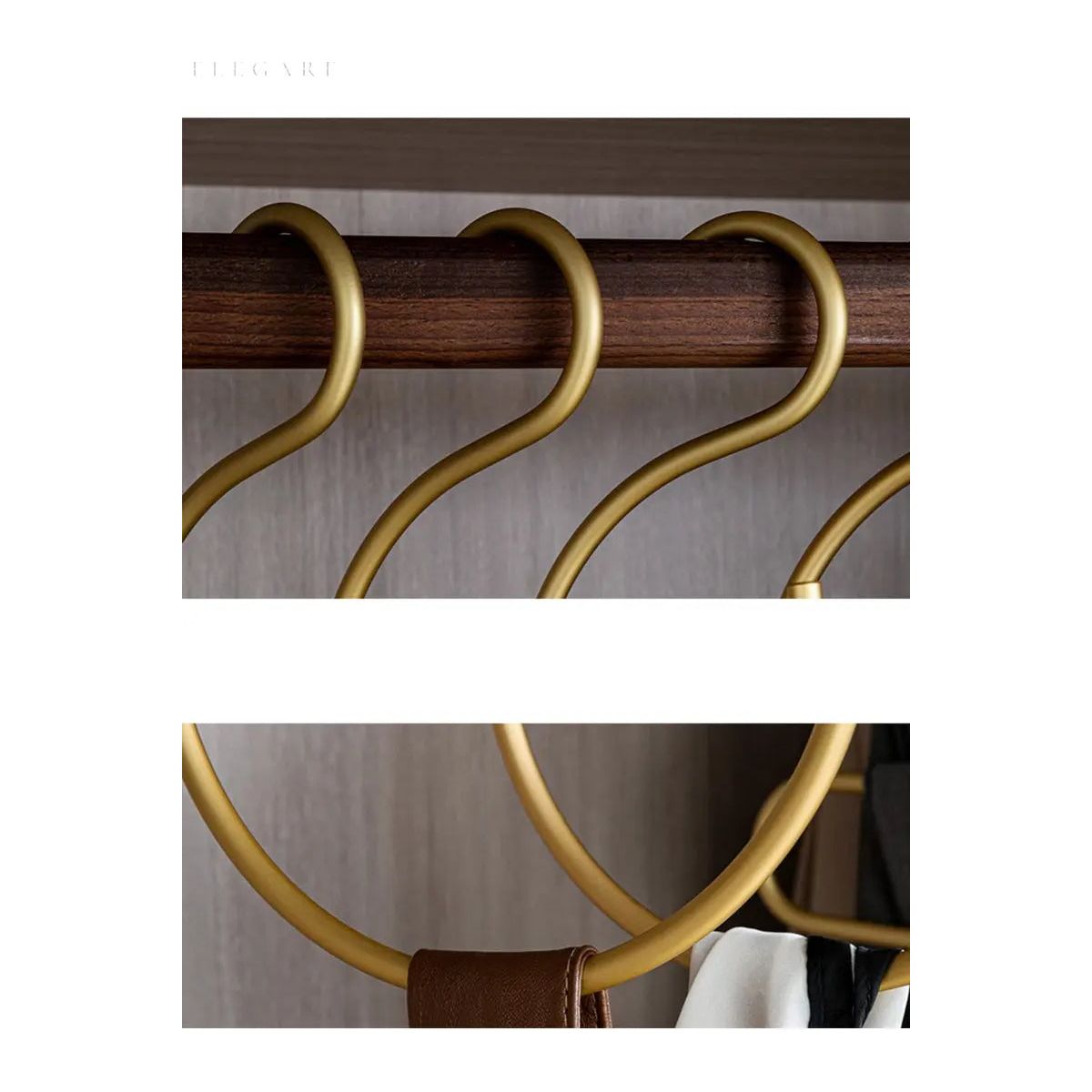 S-Shaped Metal Hangers (Set of 5) for Space Optimization