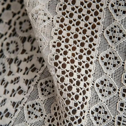 Elegant Boho-Style Crochet Window Drapes