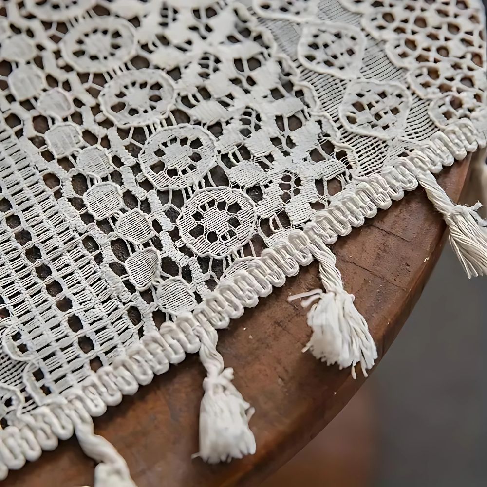 Elegant Boho-Style Crochet Window Drapes
