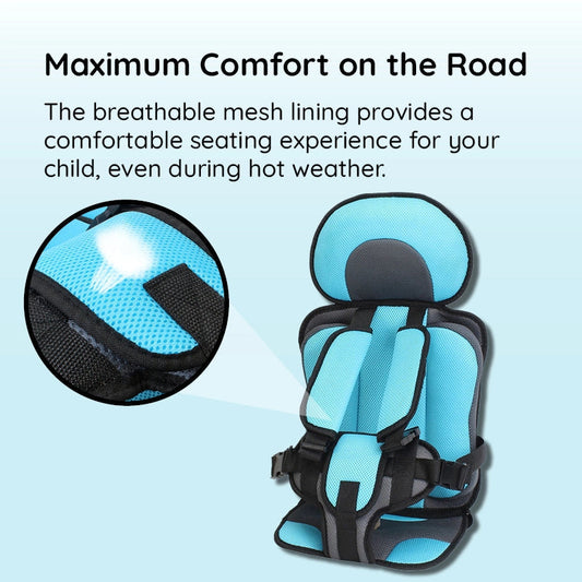 Adjustable Booster Pad Cushion for Children's Car Travel Seats