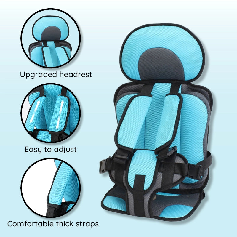 Adjustable Booster Pad Cushion for Children's Car Travel Seats