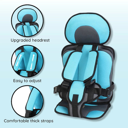 Adjustable Booster Pad Cushion for Children's Car Travel Seats