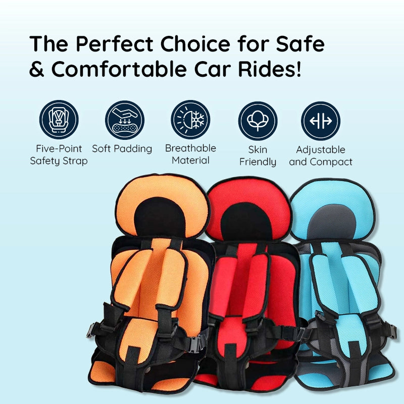 Adjustable Booster Pad Cushion for Children's Car Travel Seats