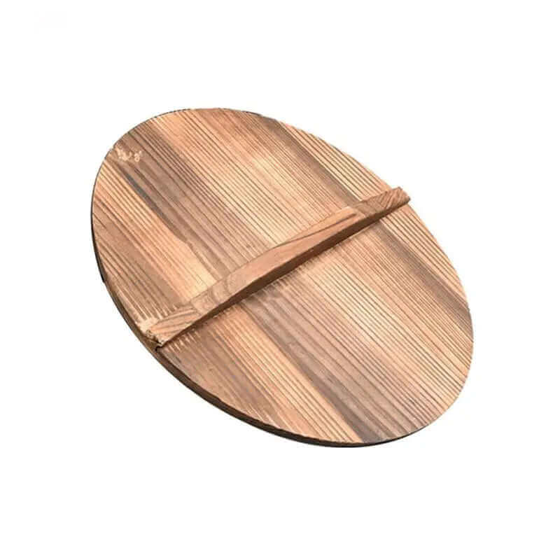 Handcrafted Iron Wok – High Quality with Wooden Lid