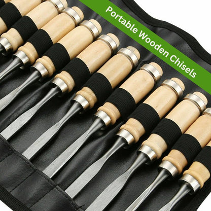 12-Piece Wood Carving Chisel Set