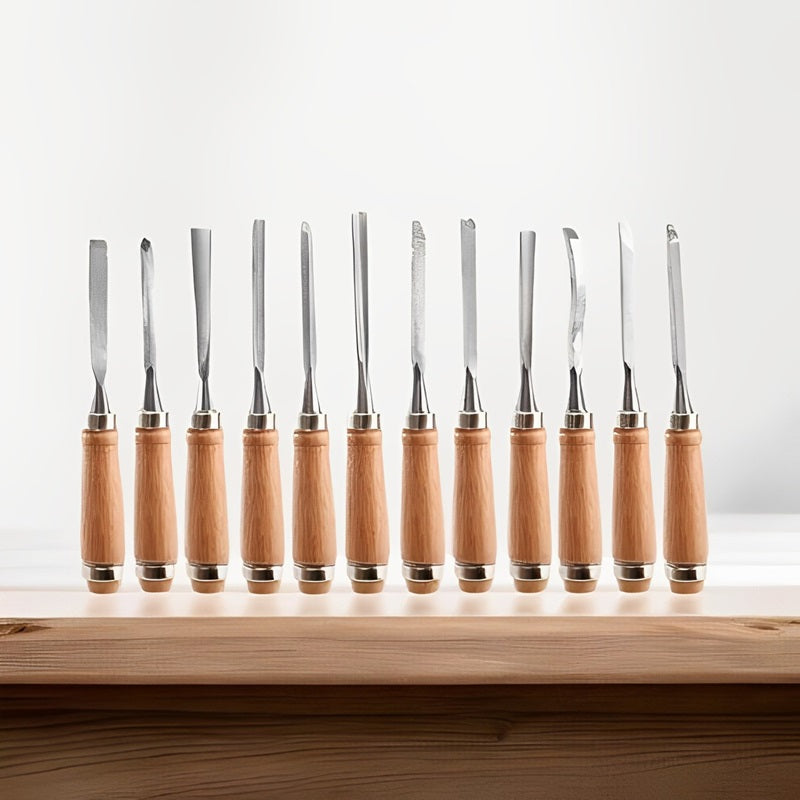 12-Piece Wood Carving Chisel Set