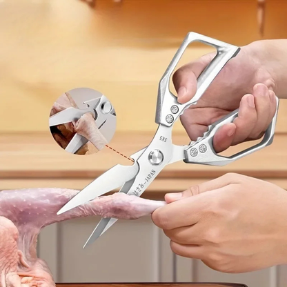 Heavy-Duty Chef's Scissors for Kitchen Use