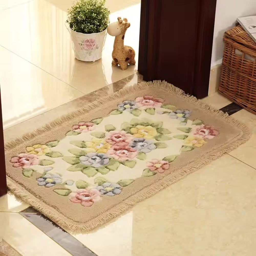 Charming Blossom Bath Rug for Elegant Spaces