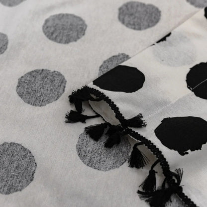 Elegant Polka Dot Tassel Drapes for Modern Spaces