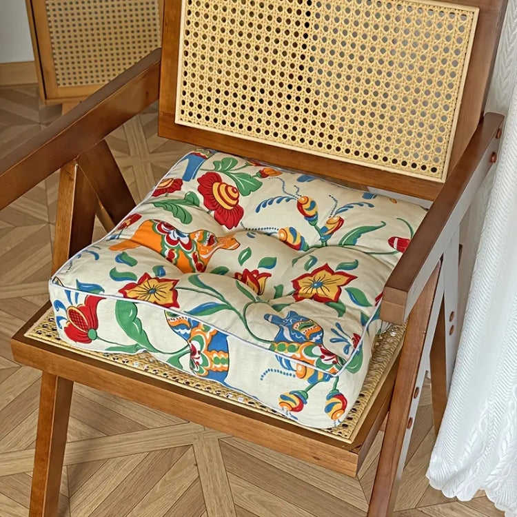 Vibrant Square Seat Cushion for Ultimate Comfort