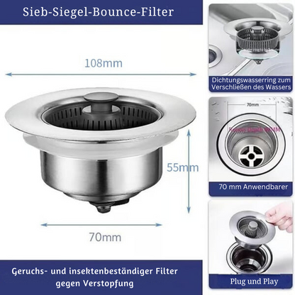 FreshFlow – Enhanced Sink Strainer for Effortless Drainage