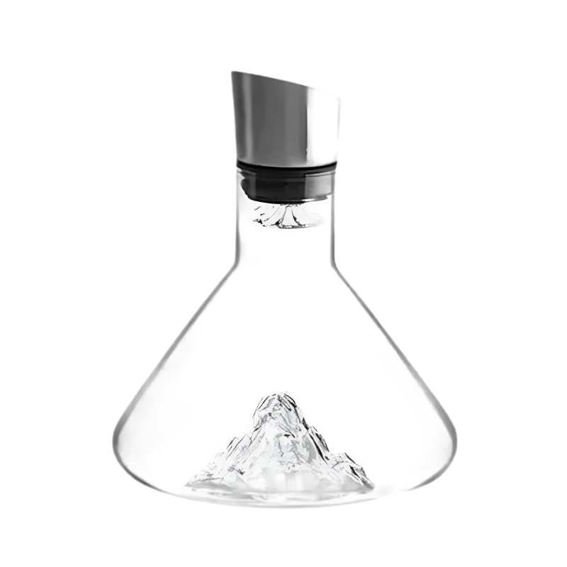 Lead-Free Crystal Wine Decanter with Quick Aeration and Filtration