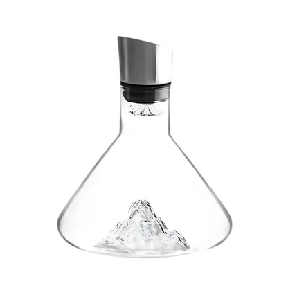 Lead-Free Crystal Wine Decanter with Quick Aeration and Filtration