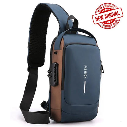 Secure and Stylish Crossbody Bag with Charging Feature