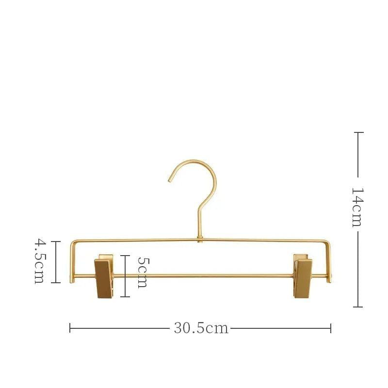 Matte Non-Slip Trouser Hangers – Set of 5 with Clip Design