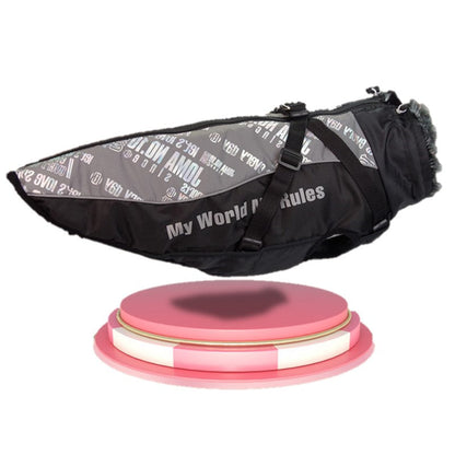 Dog Coat with Warm Fur Collar – Waterproof Design