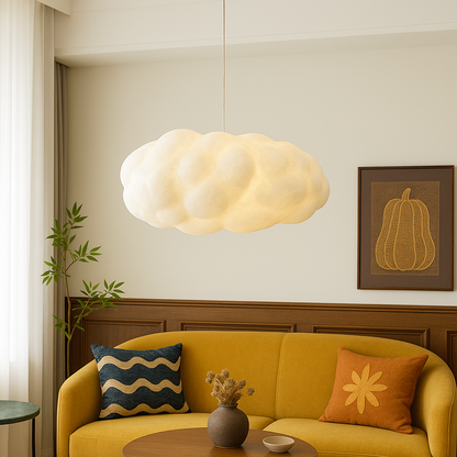 LED Pendant Light in Scandinavian Cloud Design for Dining and Living Areas