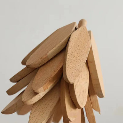 Elegant Wooden Tree Coaster Set for Stylish Living