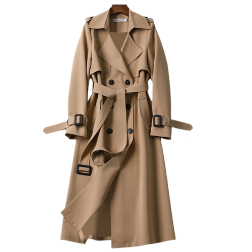 Elegant Double-Breasted Women's Winter Coat