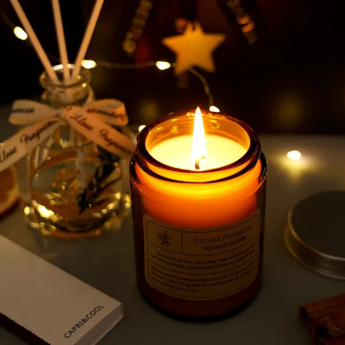 Scented Candle and Aroma Diffuser Gift Set