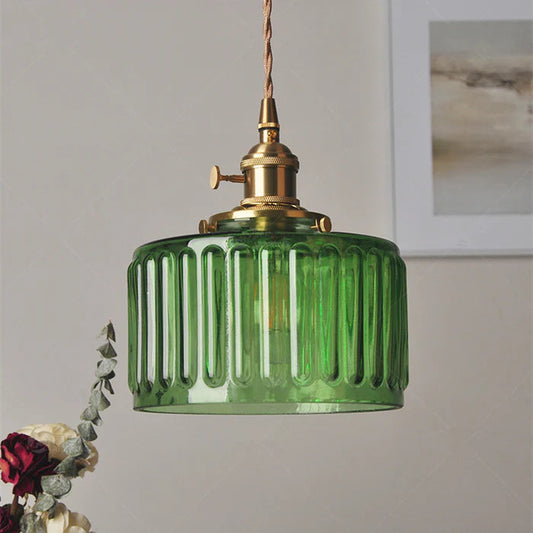 Celeste Vintage Pendant Light with Crystal Accents
