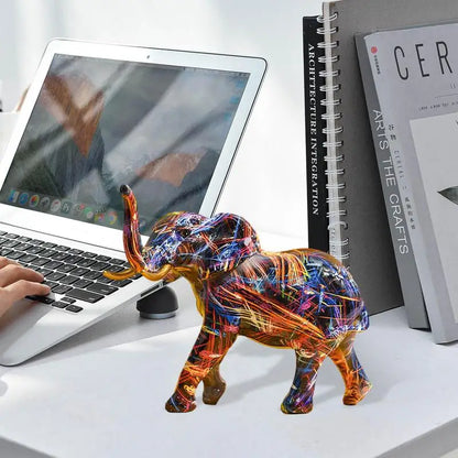 Vibrant Elephant Sculpture – Unique Bold Design