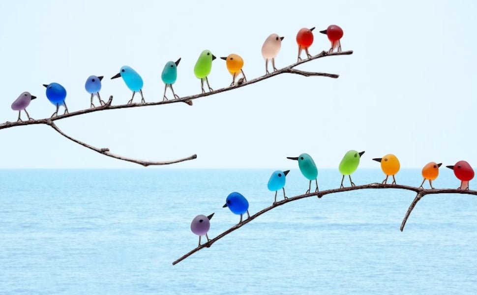 Enchanting Eco-Friendly Wall Decor with Upcycled Glass Birds