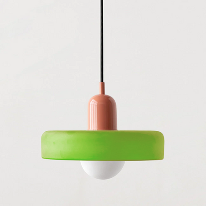 Modern Colorful Glass Pendant Light - Stylish Fixture for Living and Dining Areas