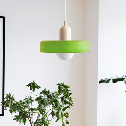 Modern Colorful Glass Pendant Light - Stylish Fixture for Living and Dining Areas