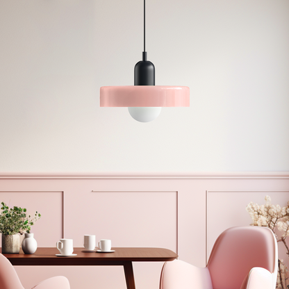 Modern Colorful Glass Pendant Light - Stylish Fixture for Living and Dining Areas