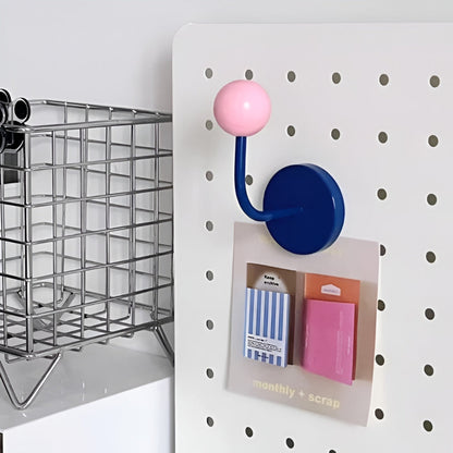 Vibrant Magnetic Ball Hooks for Stylish Home Organization