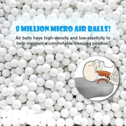 Ergonomic Microbead Pillow for Side and Back Sleepers – Slim Sleep Design