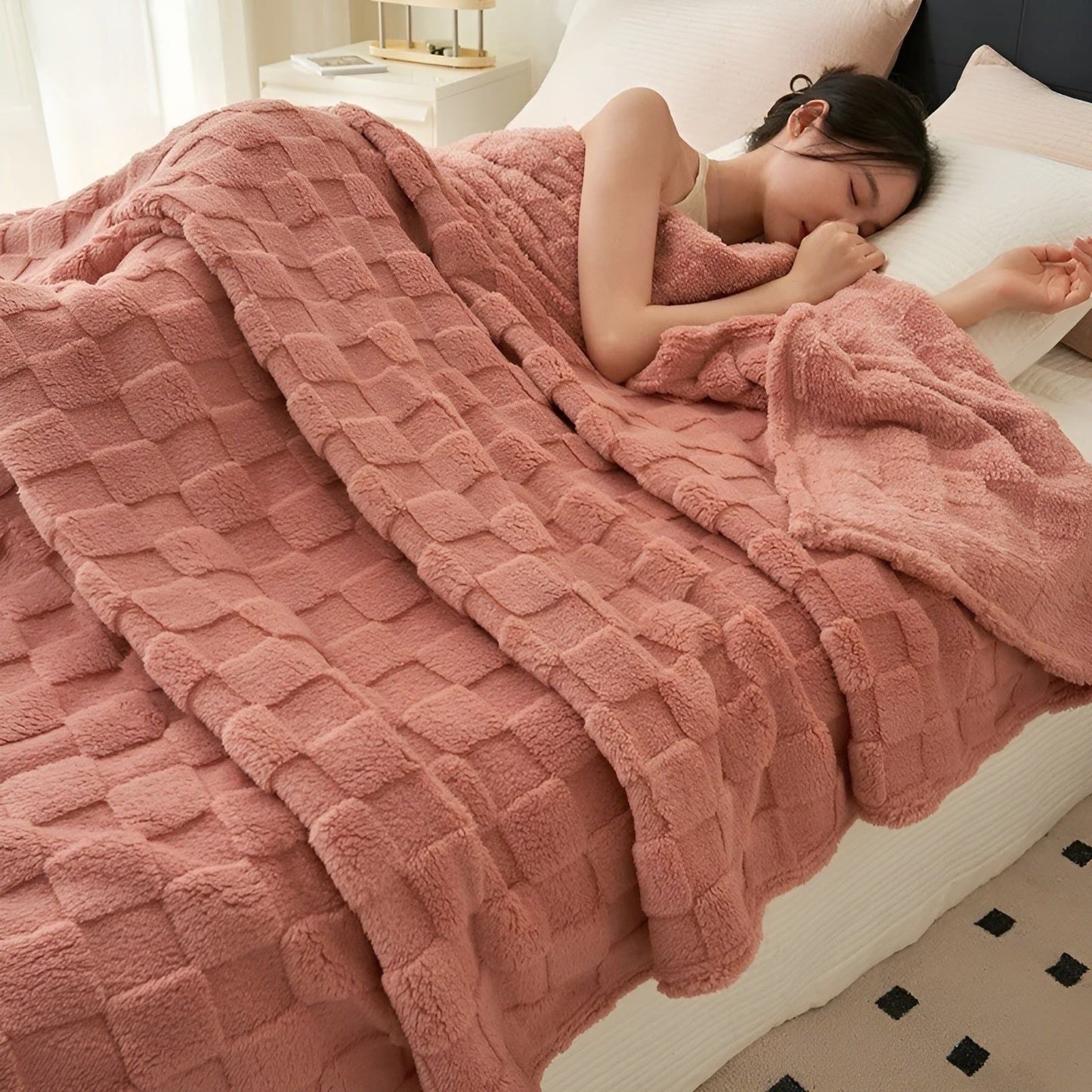 Soft Fleece Blanket for Indoor and Outdoor Use – Cozy, Lightweight, Machine Washable