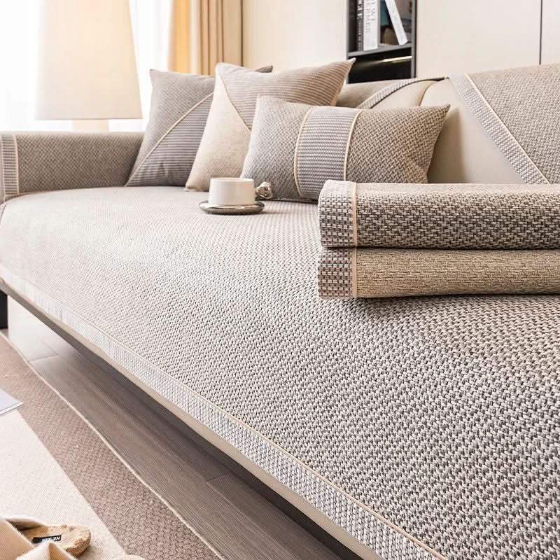All-Season Non-Slip Soft Fabric Sofa Protector – Stylish Comfort