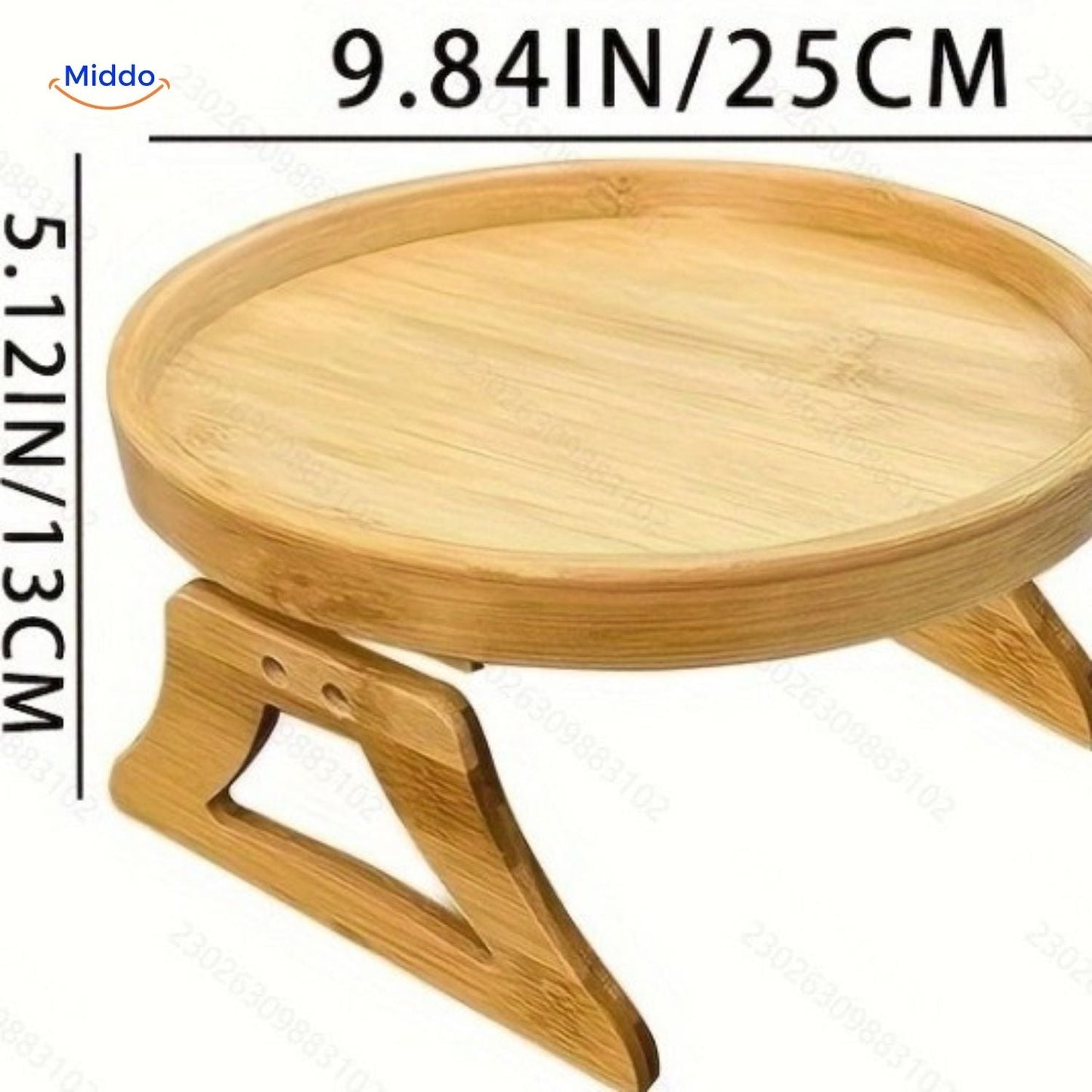 Foldable Table with Armrests for Snacks and Drinks