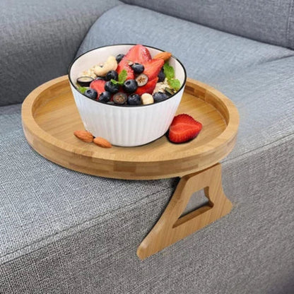 Foldable Table with Armrests for Snacks and Drinks