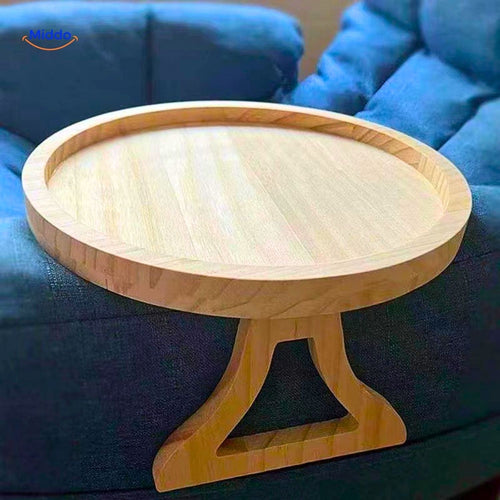Foldable Table with Armrests for Snacks and Drinks