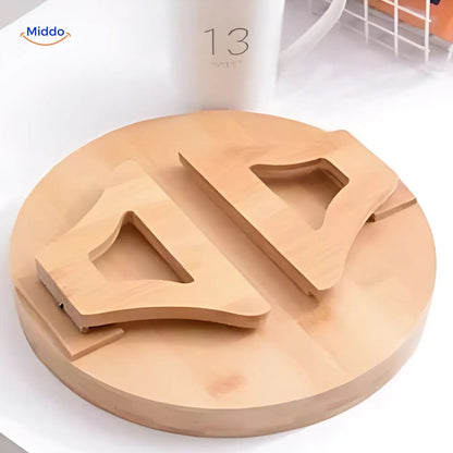 Foldable Table with Armrests for Snacks and Drinks